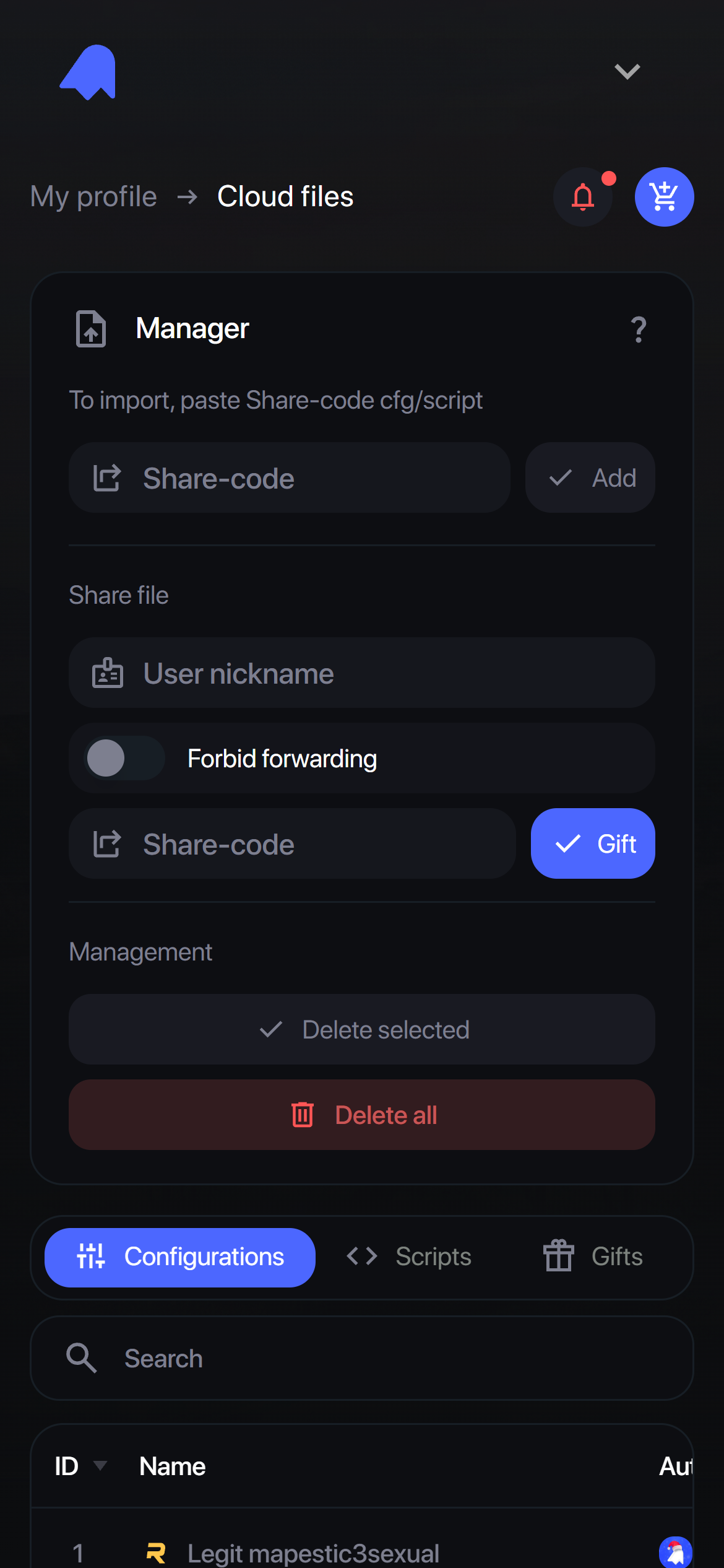 Клауд файлы 1
