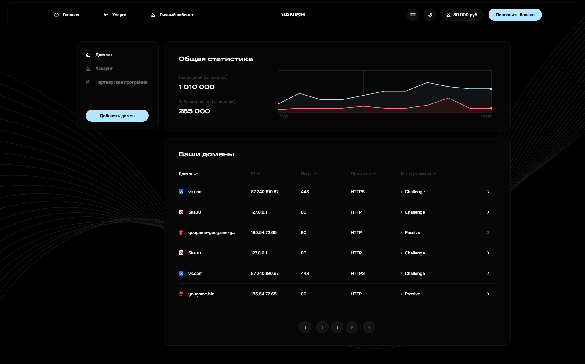 Скриншот проекта