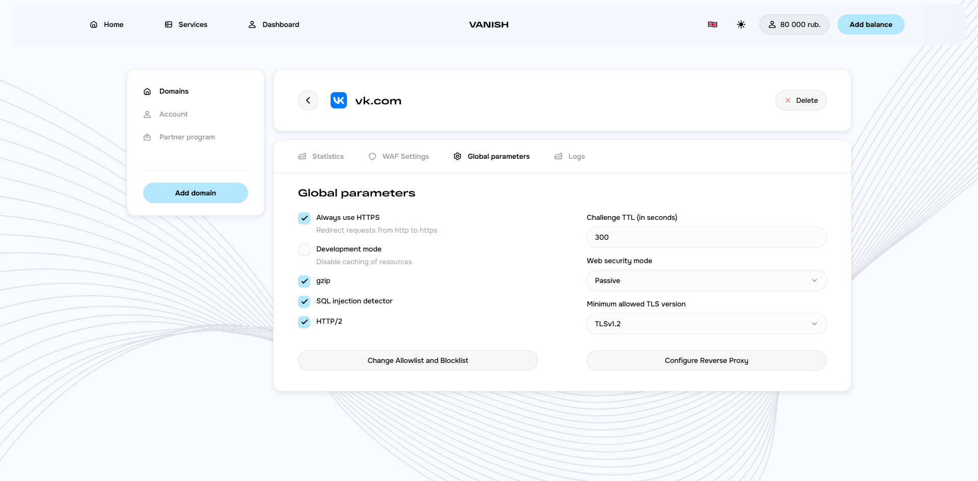 Скриншот проекта